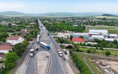 Un giratoriu de 6,1 milioane lei se construiește pe DN2 la Spătaru